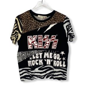 Alice + Olivia Kiss graphic T-Shirt